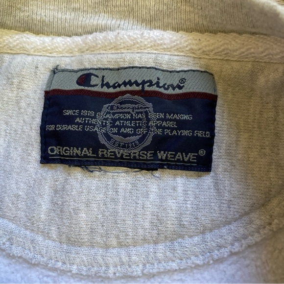 Vintage Colby College Maine Champion Reverse Weave Crewneck Sweatshirt - Picture 3 of 9